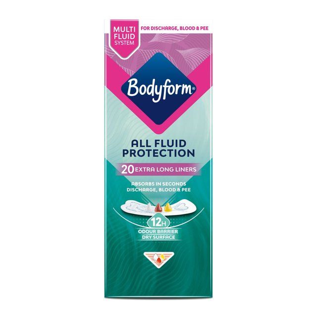 Bodyform Dailies All Fluid XL Panty Liners   20 per pack - McGrocer