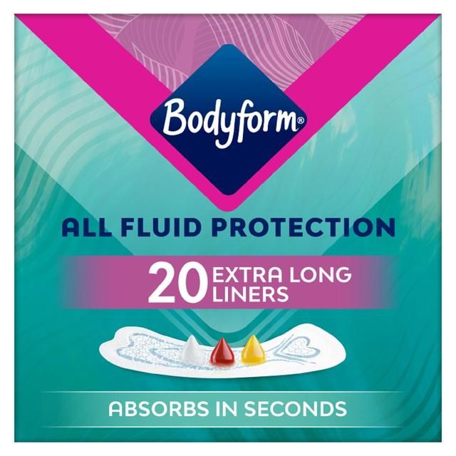 Bodyform Dailies All Fluid XL Panty Liners   20 per pack - McGrocer