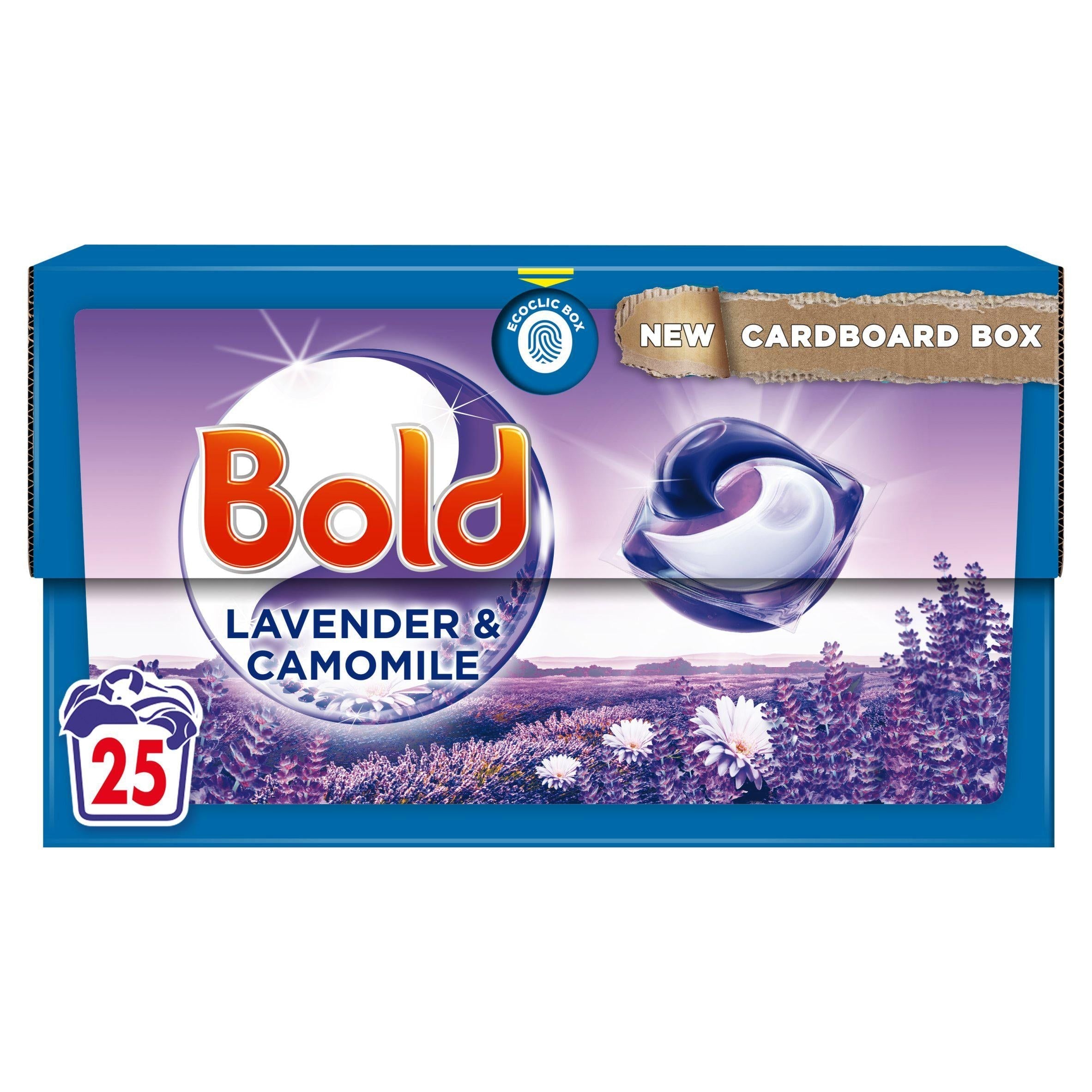 Bold All-in-1 Pods Washing Liquid Capsules Lavendar & Camomile 25 Washes - McGrocer