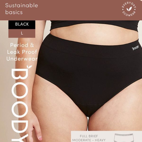 BOODY Period Proof Full Brief Medium / Heavy Flow L - McGrocer