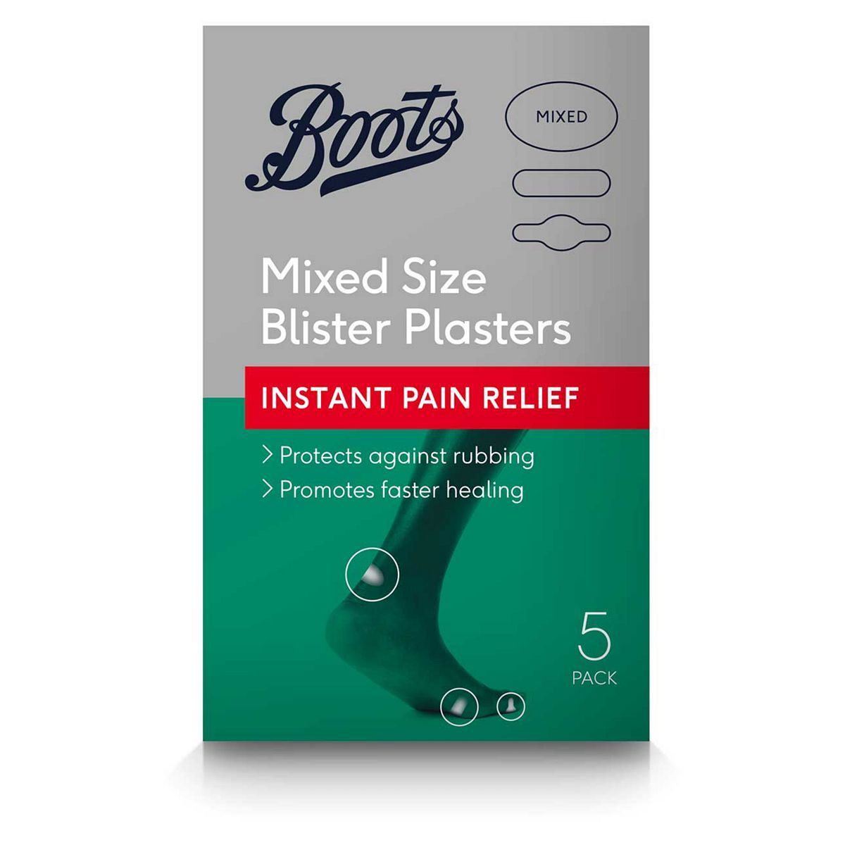 Boots Blister Plasters Mixed Size - 5 pack - McGrocer