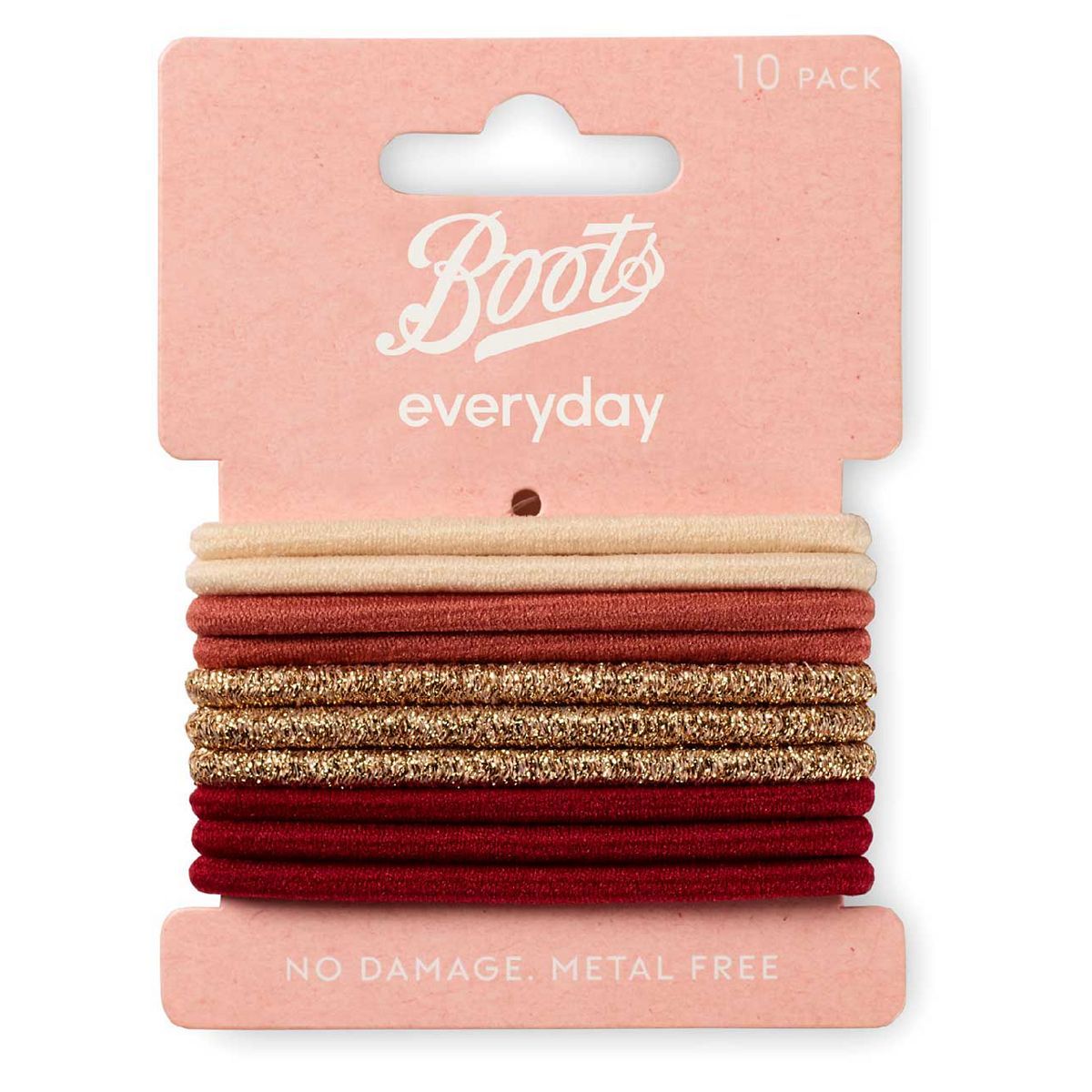 Boots Everyday Ponybands Assorted Maroon 10s - McGrocer