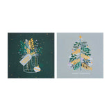 Boots Foliage - Vase & Tree 12 Pack Christmas Cards - McGrocer