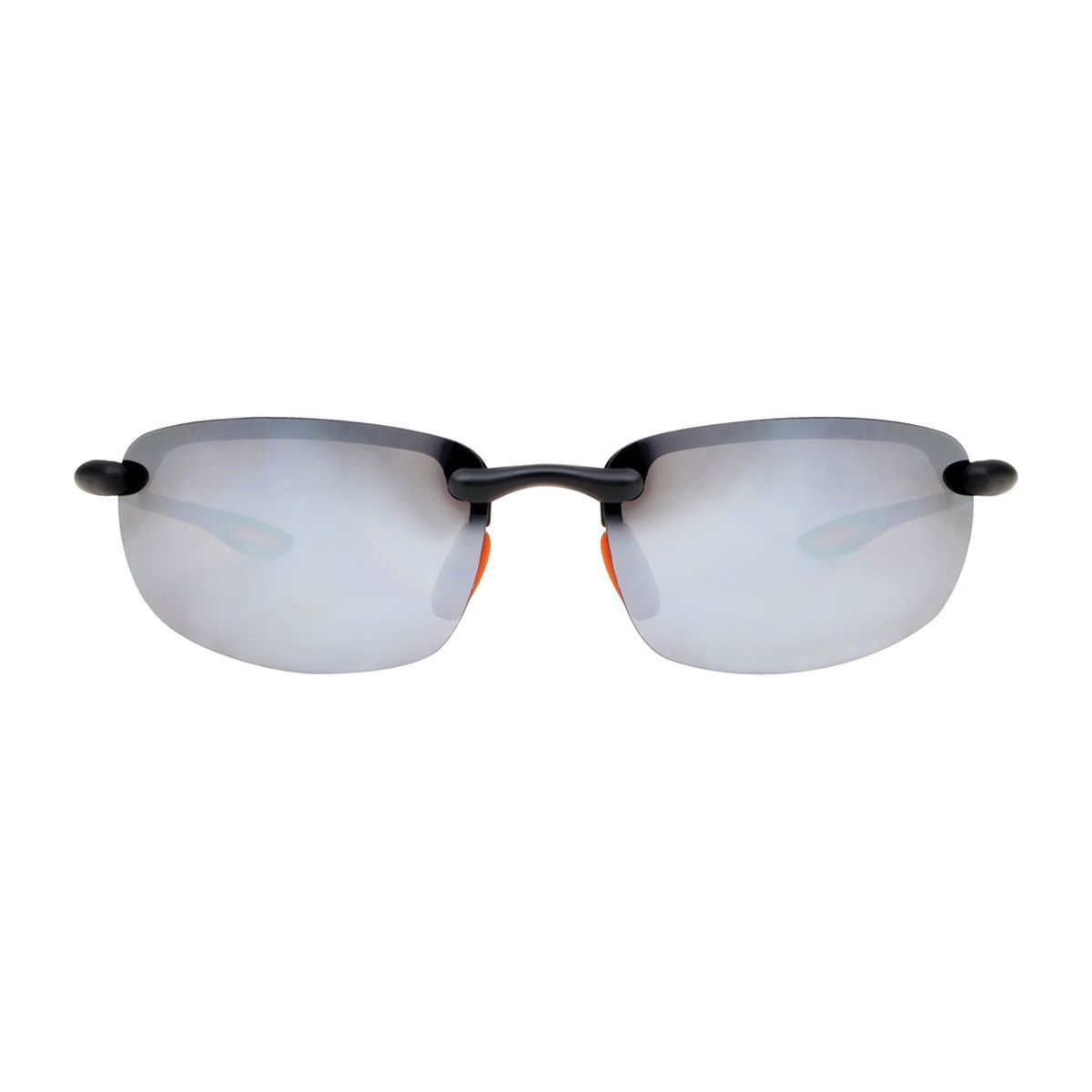 Boots Mens Polarised Sunglasses - Matt Black and Orange Frame - McGrocer