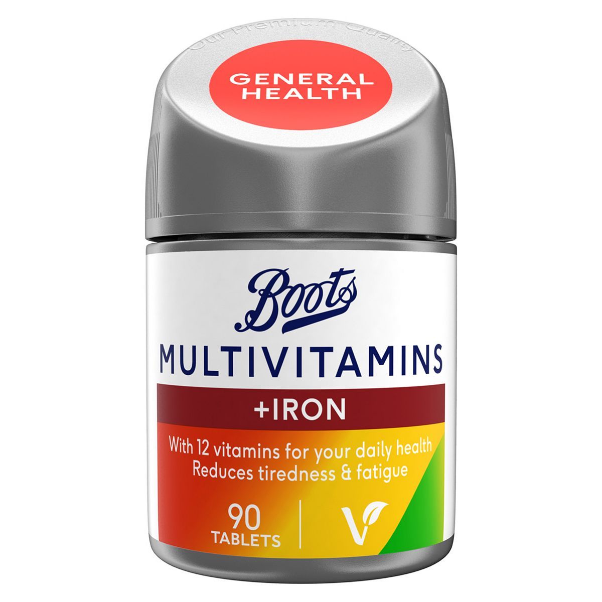 Boots Multivitamins with Iron 90 Tablets (3 month supply) - McGrocer