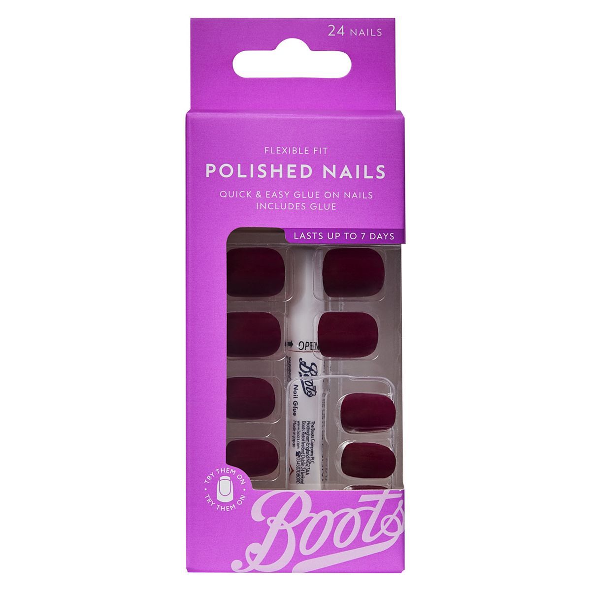 Boots Polished Nails - Regal Oxblood - Deep Red - McGrocer