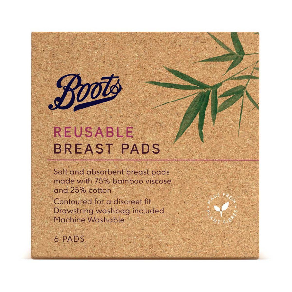 Boots Reusable Breast Pads 6s6 - McGrocer