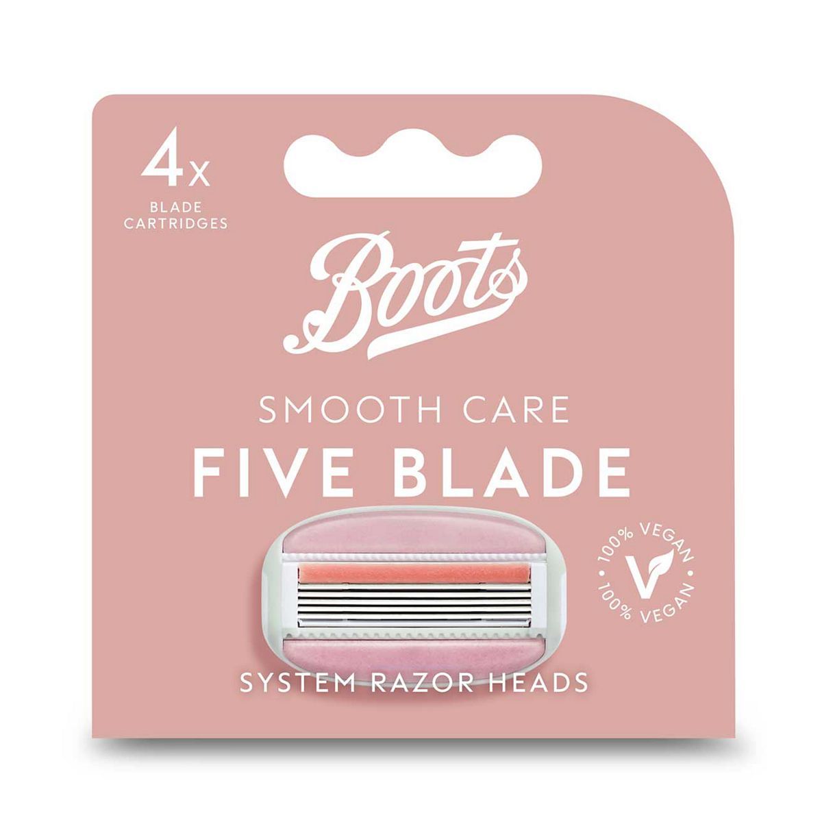 Boots Smooth Care 5 Blade System Razor Refill Cartridges 4pk - McGrocer