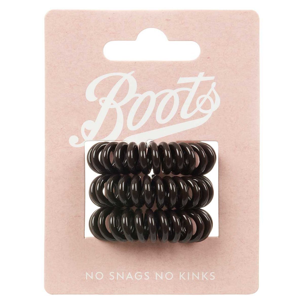 Boots spiral hair ties brown 3s - McGrocer