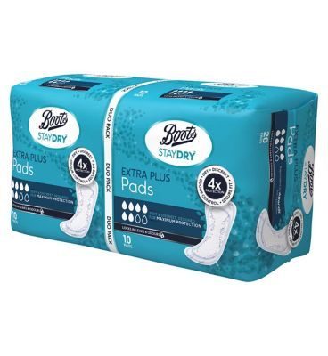 Boots Staydry Extra Plus Pads Duo Pack - McGrocer