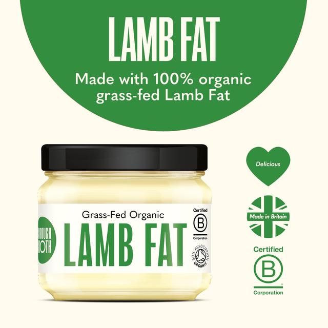Borough Broth Co 100% Organic Lamb Fat   250g - McGrocer