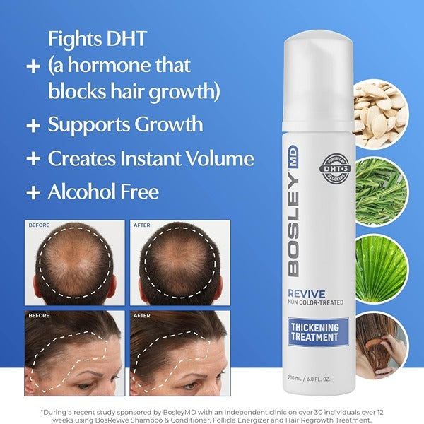 BosleyMD  Hair Loss Thickener Non Colour Treated 200ml - McGrocer