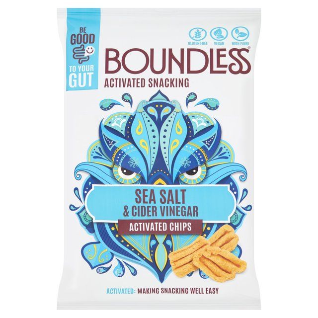 Boundless Sea Salt and Cider Vinegar Chips Sharing Bag   80g - McGrocer