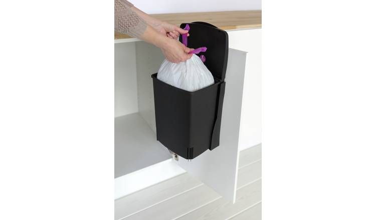 Brabantia 10 Litre Built-In Kitchen Cupboard Bin - Black