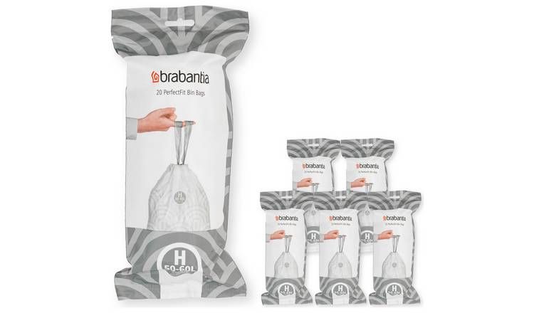 Brabantia 50L Code H Bin Liners - Pack of 120
