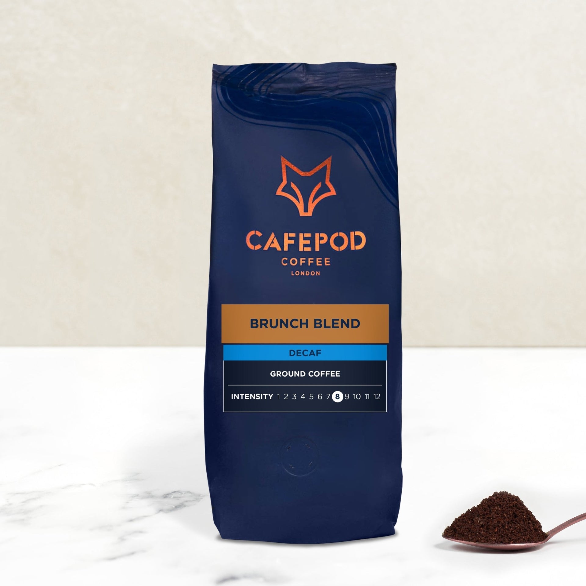 Decaf Brunch Blend Ground Coffee 200g - British product