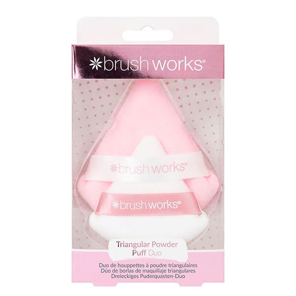 Brushworks Triangular Powder Puff Duo