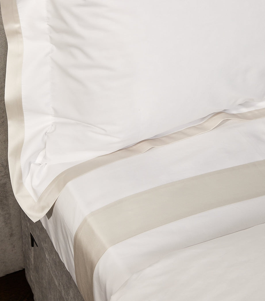 Celso De Lemos King pillowcase with contrasting trims, 50cm x 90cm - British product