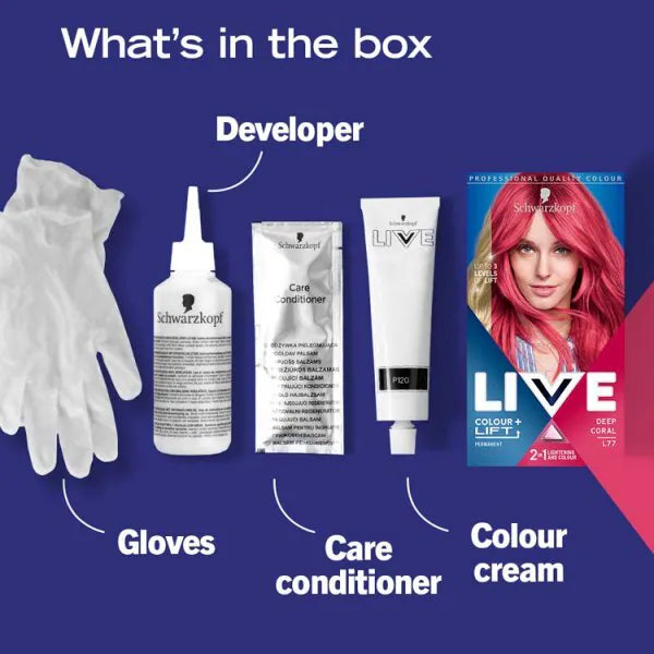 LIVE Permanent Pink Hair Dye 120ml, UK version