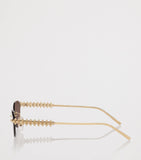 Cartier cat-eye sunglasses with gold-tone metal frames - British product