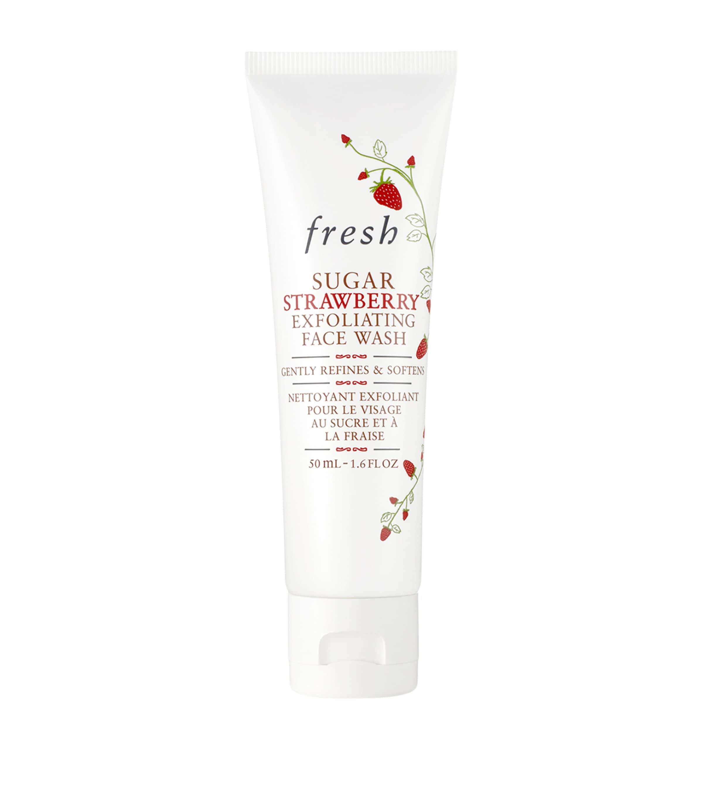 Fresh strawberry exfoliating face wash 50ml - British product