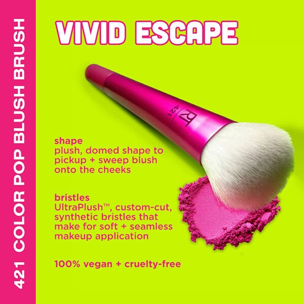 Real Techniques Color Pop Blush Brush Vivid Escape, imported from the UK