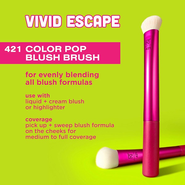 Real Techniques Color Pop Blush Brush Vivid Escape, imported from the UK