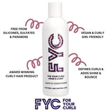 FYC curly hair leave in conditioner and detangle spray bundle 2 x 250ml - British product