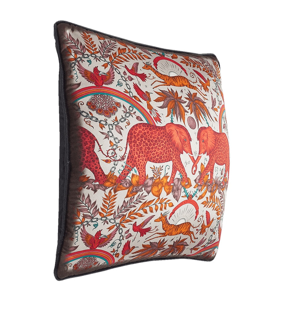 Emma J Shipley Silk-Cotton Zambezi cushion 45cm x 45cm - British product