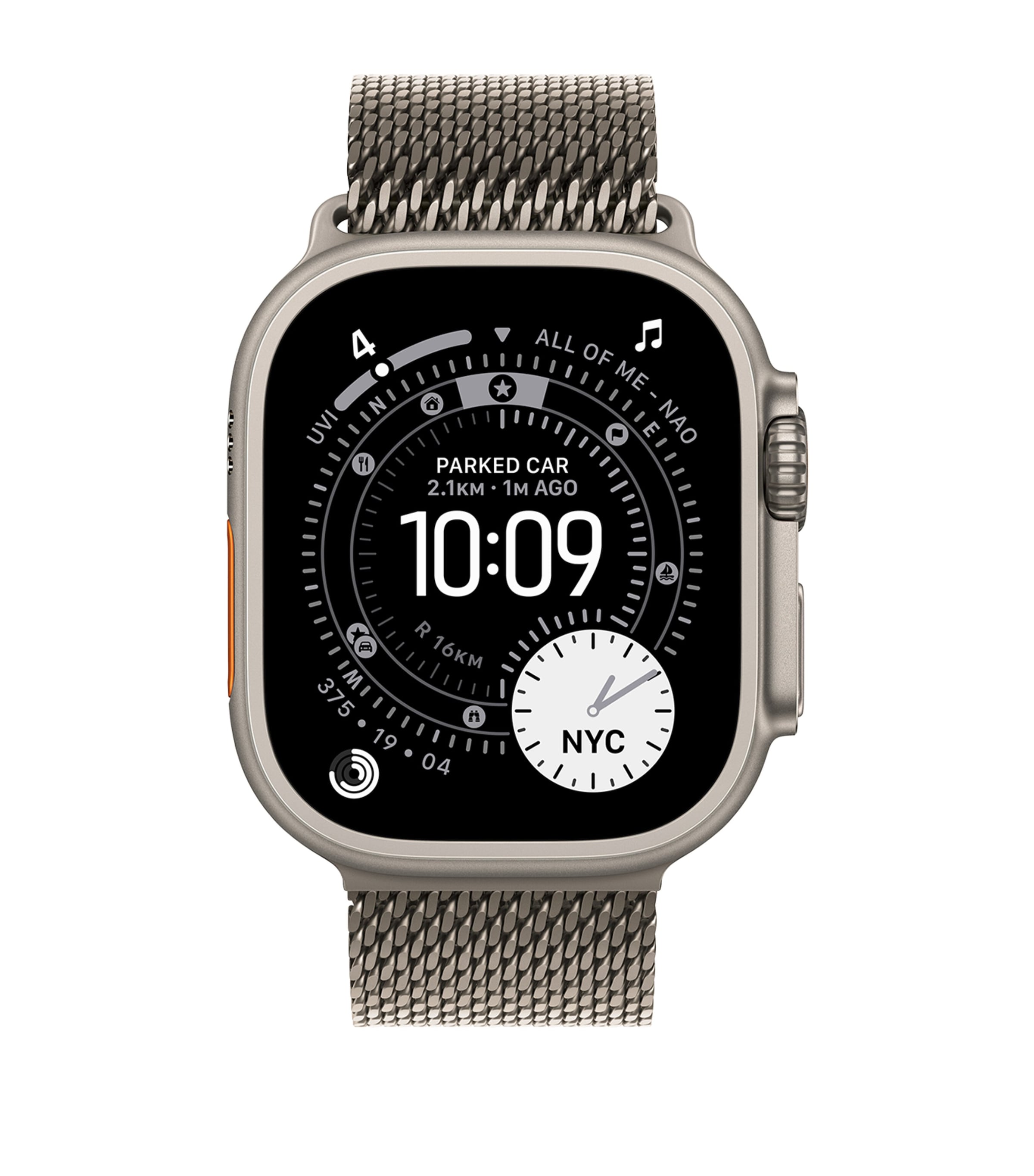 Apple Watch Ultra 3 Natural Titanium Milanese Loop smartwatch 49mm - British product