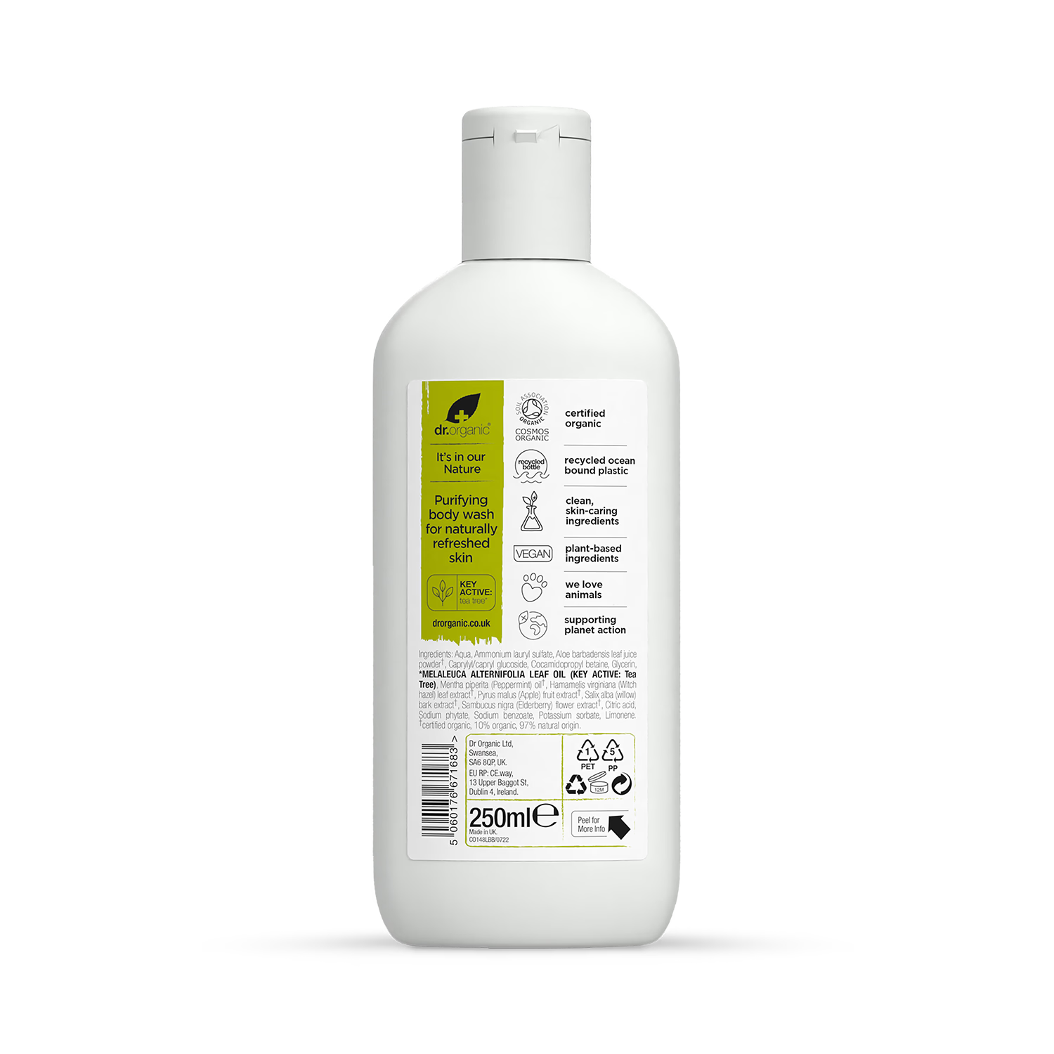 Dr Organic Tea Tree Body Wash 250ml