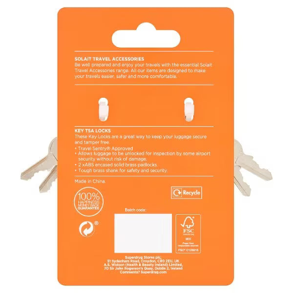Soliat padlock set of two security locks (British brand)