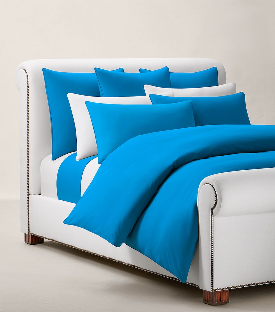 Ralph Lauren cotton Polo Player square pillowcase 65cm x 65cm, imported from the UK