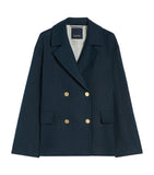 Max Mara linen double-breasted Avenue blazer, imported from the UK