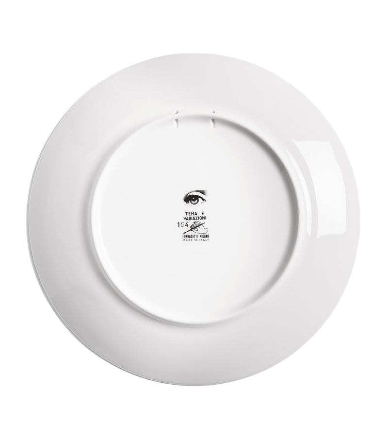 Fornasetti Tema e Variazioni No. 104 wall plate 26cm - British product