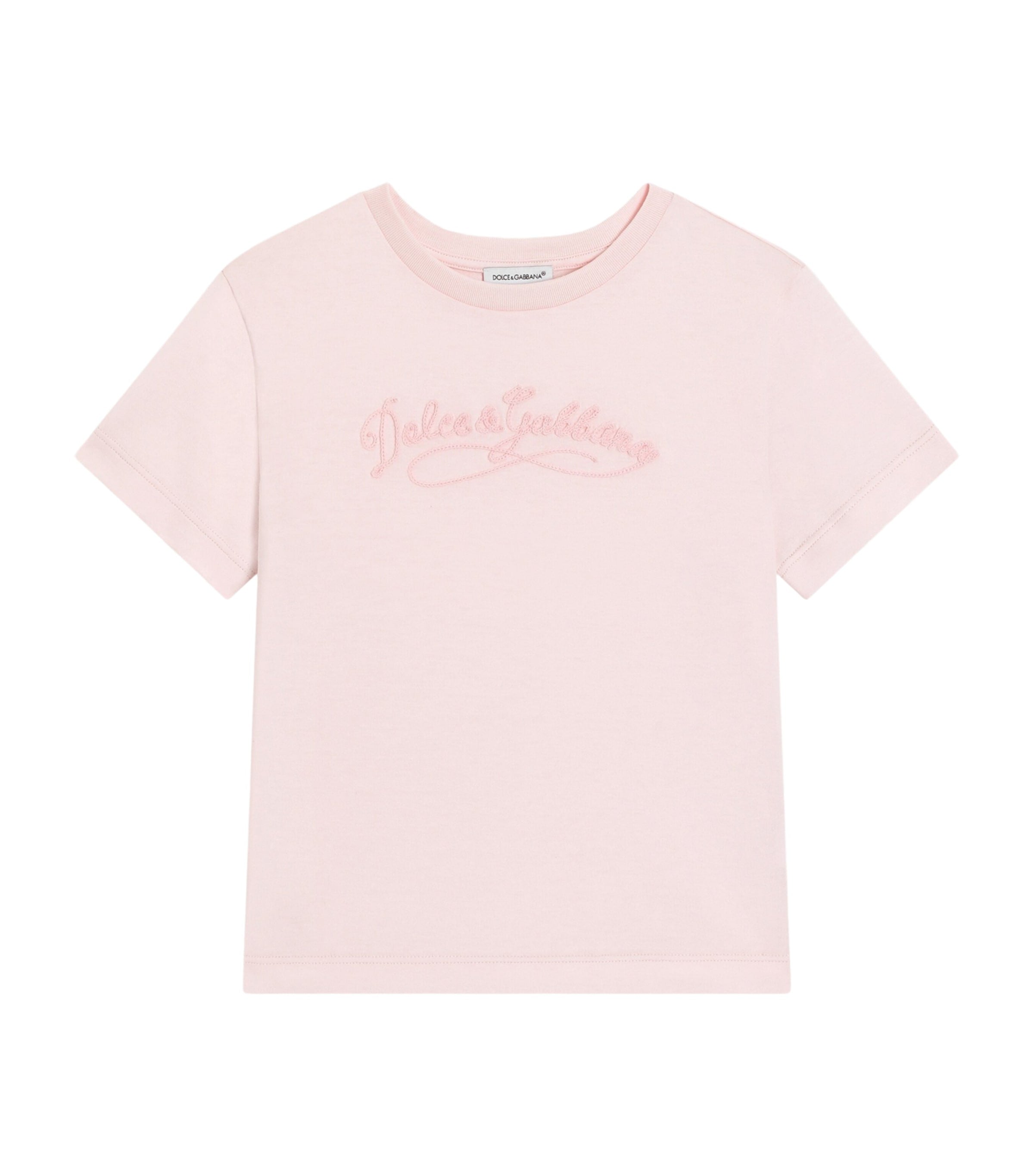 Dolce&Gabbana Kids Cotton Embroidered Logo T-Shirt (8-12+ Years) - British product