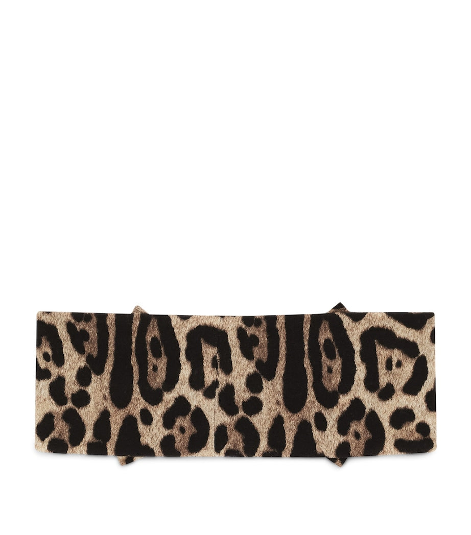 Dolce & Gabbana Leopard Print Headband - British product