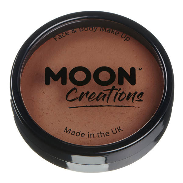 Moon Creations Face Paint Cake Pots Mid Brown, imported from the UK