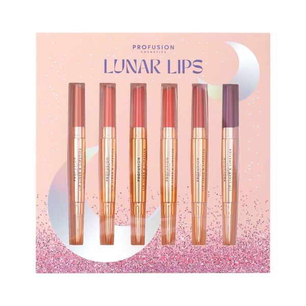 Profusion Cosmetics Lunar Lips 6 Piece Lipstick Set , imported from the UK