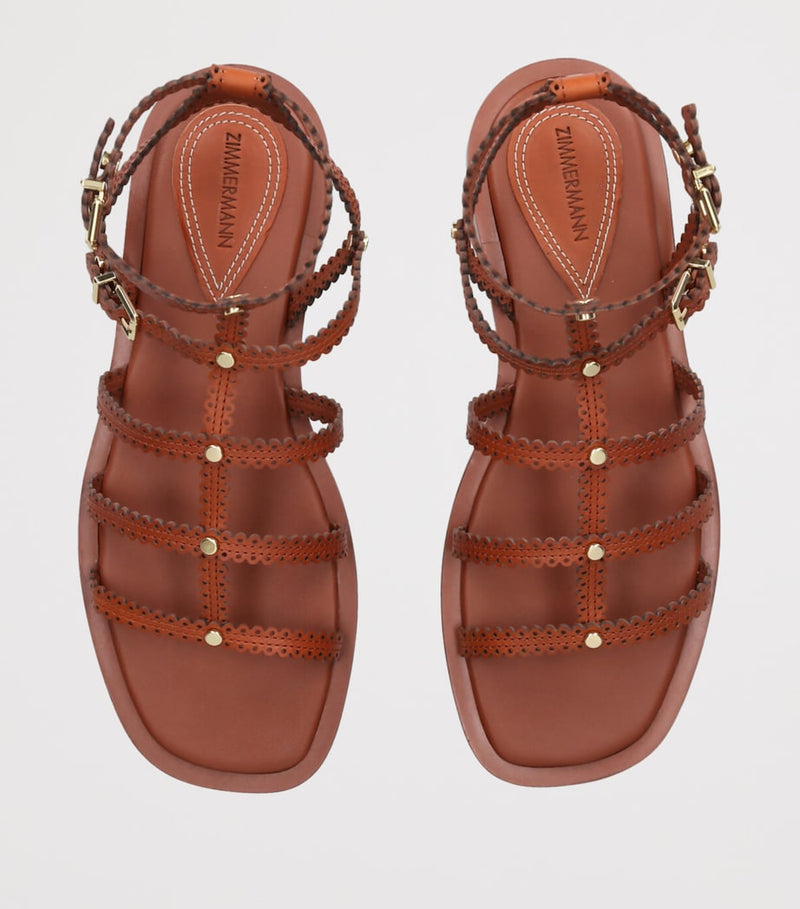 Zimmermann Goldie leather sandals (British brand)
