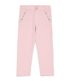 Tartine et Chocolat cotton floral embroidered chinos 2-12 years (British brand)