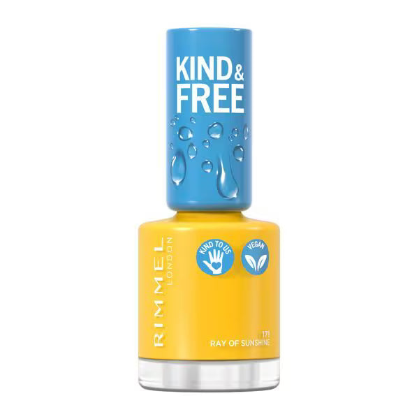 Rimmel Kind & Free Nail Polish Ray Of Sunshine, imported from UK