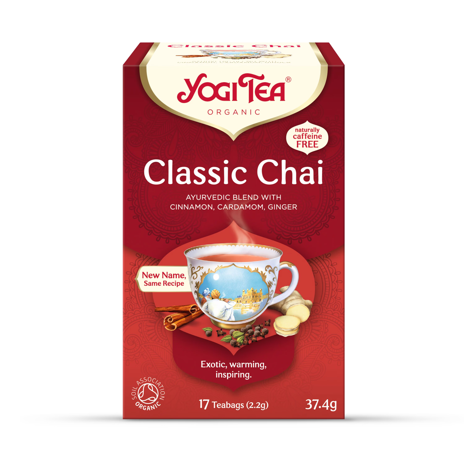 Yogi Tea Organic Classic Chai 17 Tea Bags (British brand)