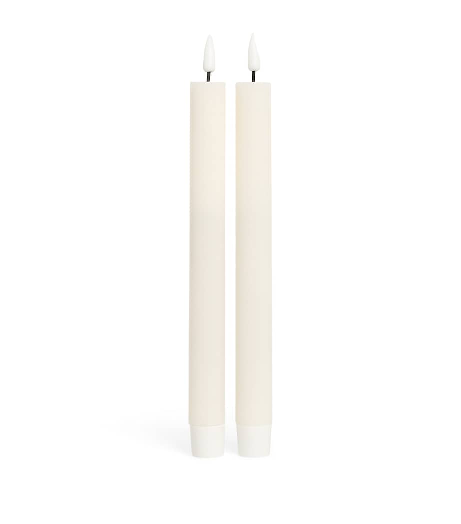 Deluxe Homeart Wax LED Dinner Candles Set of 2 - British product