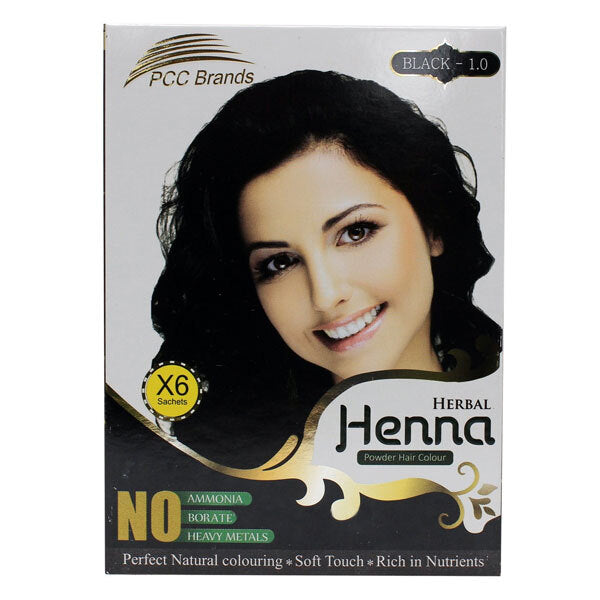 Hair Colour Powder Black Herbal Henna, UK version