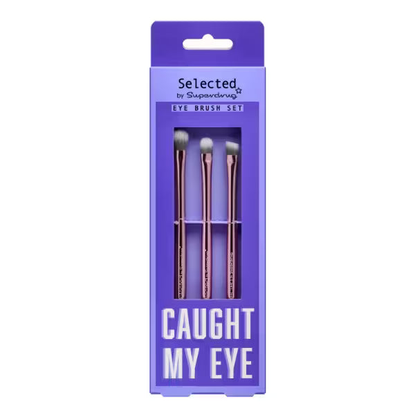 Selected by Superdrug 3 Piece Eye Brush Set (British brand)