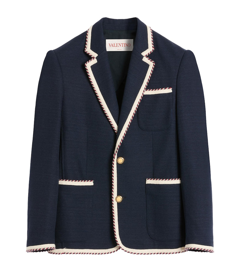 Valentino Garavani trim-detail blazer (British brand)