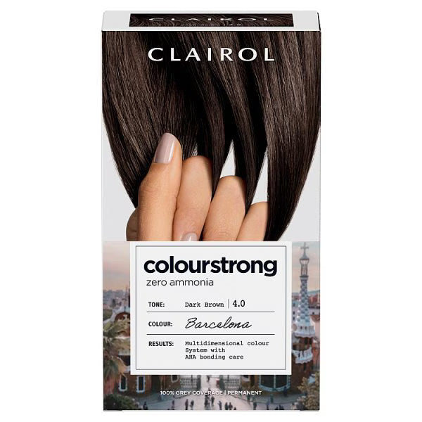 Clairol permanent hair dye dark brown 4.0 kit - British product