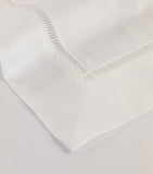 Yves Delorme Colisée Blanc double flat sheet 240cm x 295cm (British brand)