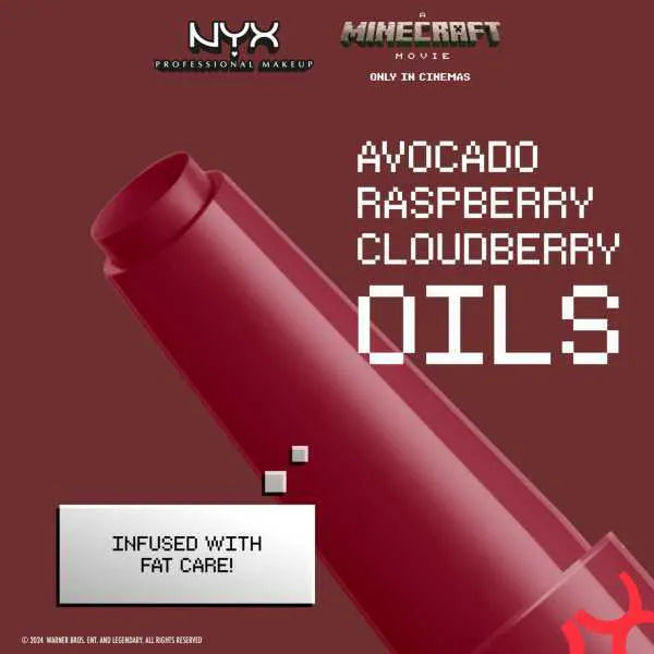 NYX lip balm Minecraft Oil Slick Click, imported from the UK